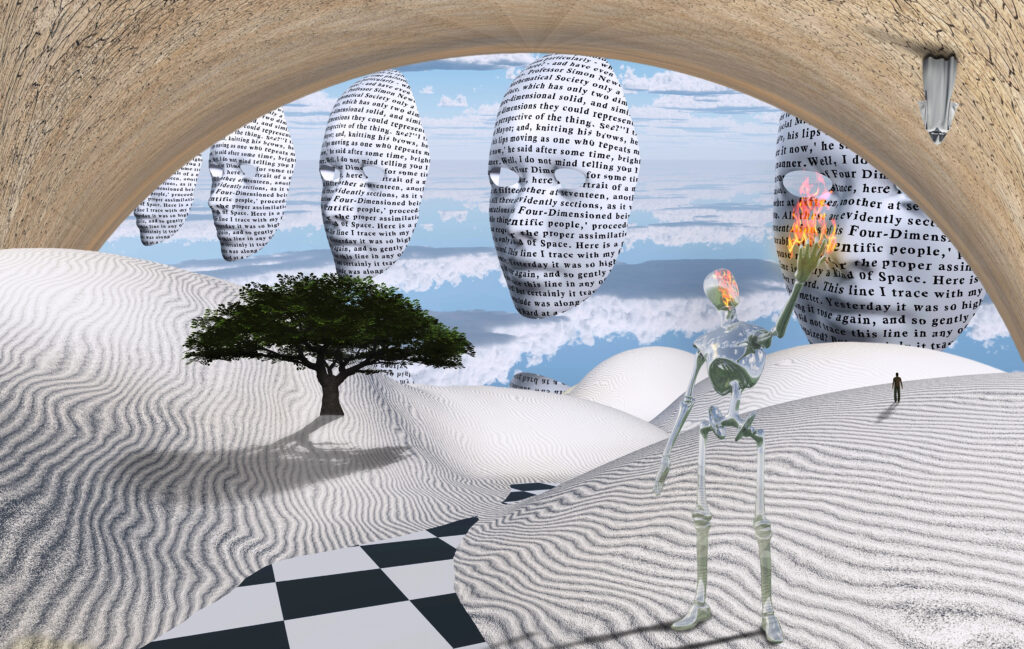 Salvador Dali esq image of reality