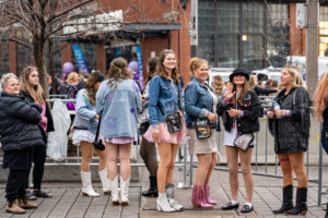 Girls Gathering for a concert